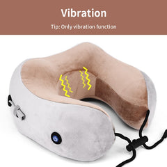 Electric Neck Massager U shaped Pillow Multifunctional Portable Shoulder Cervical Massager Outdoor Home Car Relaxing Massage - China / vibration D