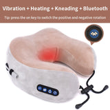 Electric Neck Massager U shaped Pillow Multifunctional Portable Shoulder Cervical Massager Outdoor Home Car Relaxing Massage